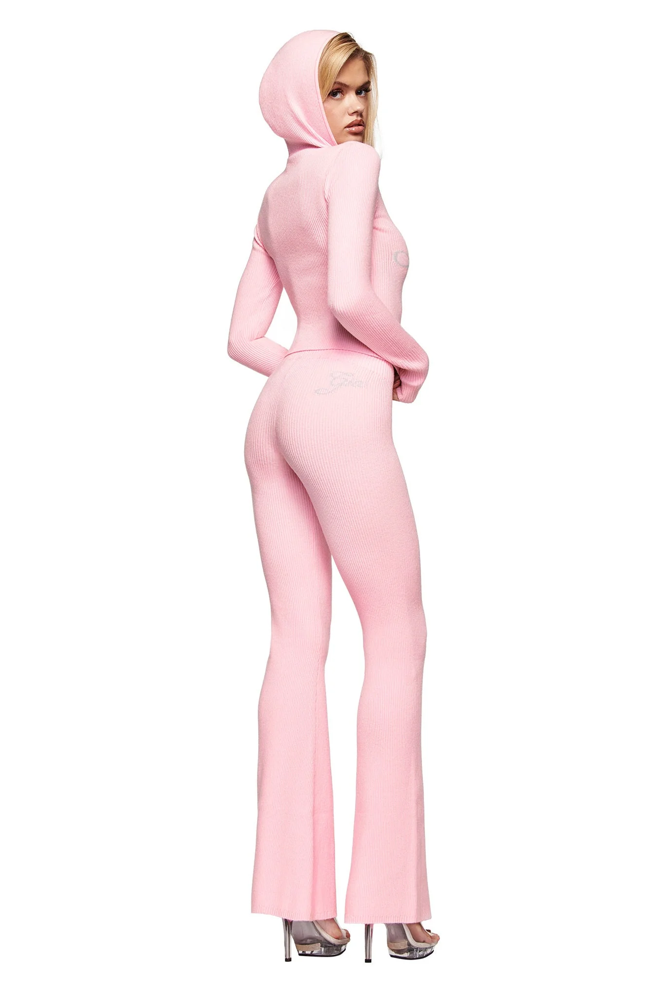 BLARE KNIT TRACKPANT - PINK - Image 6