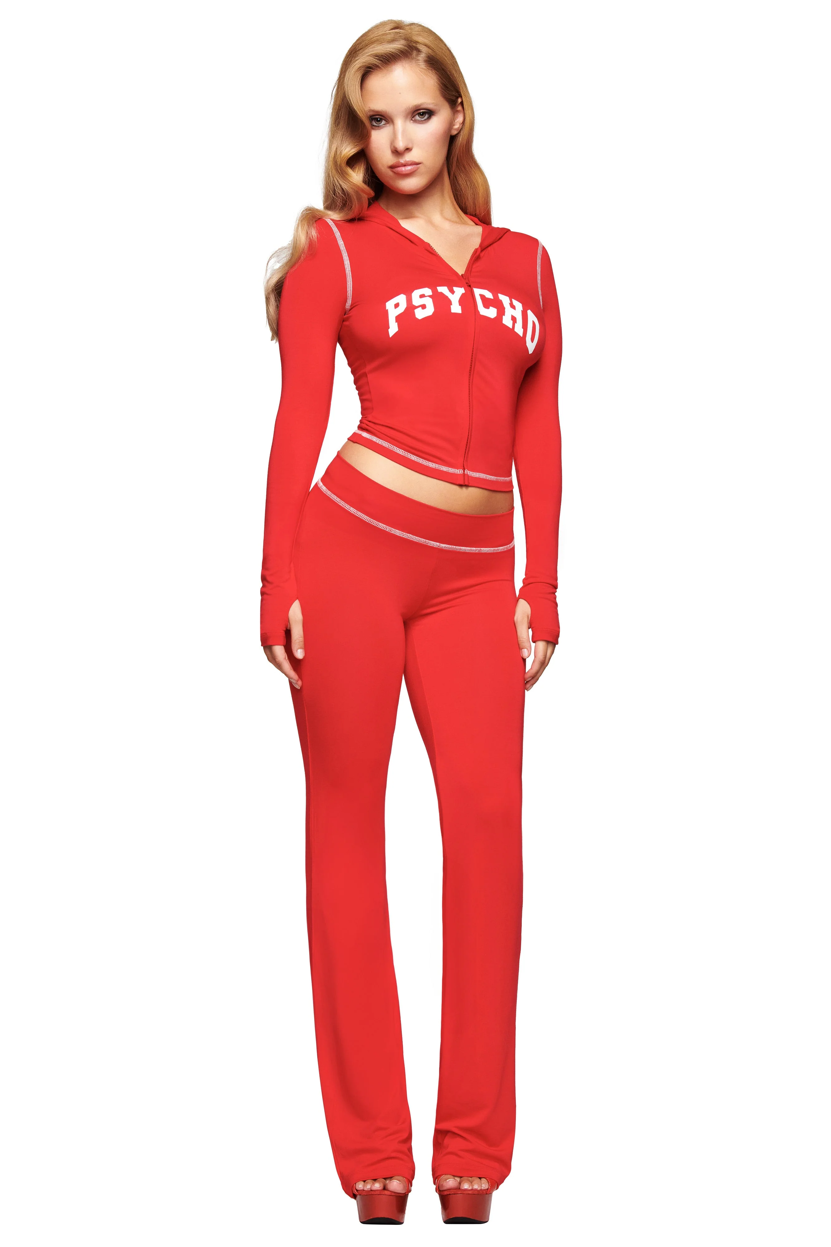 BLARE TRACKPANT - RED : PSYCHO : SALSA - Image 2