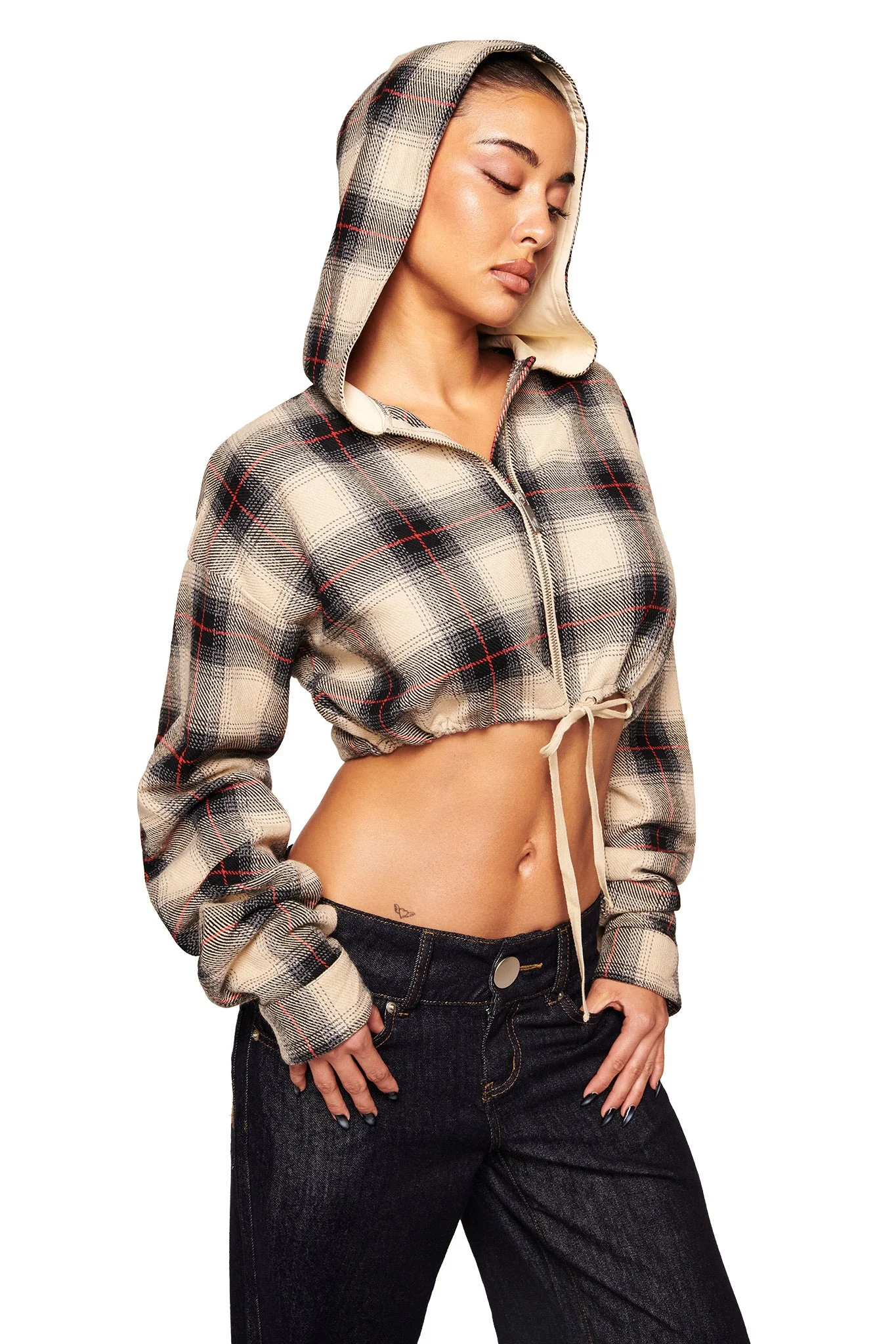 TIFF JACKET - GREY PLAID